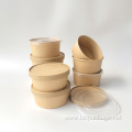 Disposable Biodegradable Takeaway Kraft Salad Paper Bowl